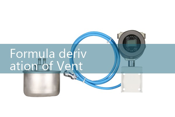 Formula derivation of Venturi flowmeter